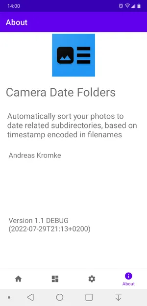 Camera Date Folders